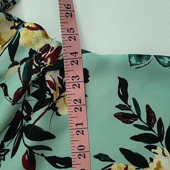 EVRI Women's Green Floral Open Kimono - Size 0X - Picture 11 of 11